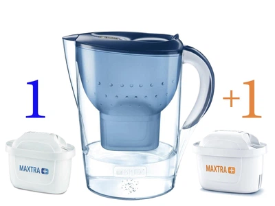 Фильтр-кувшин для воды BRITA Marella XL Memo MX 3.5 л. с 2-мя картриджами Brita Maxtra+ (синий)