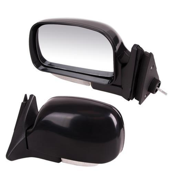 Зеркала боковые Ваз 2104, 2105, 2107 черные с поворотами Vitol ЗБ 3107П BLACK LED