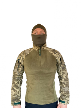 Тактическая рубашка Убакс теплая с длинным рукавом САПСАН р XL цвет хаки и саржа пиксель Украина