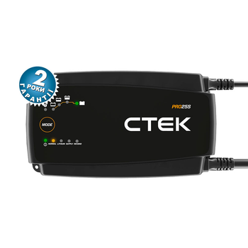 Автоматичний зарядний пристрій для акумуляторів CTEK PRO25S WET, EFB, Ca/Ca, AGM, GEL, LiFePO4 (40-194)