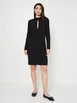 Сукня міді осіння жіноча H&M 0821731_блискітки M Чорна (KAY2000000756219_SZ2000215055671)