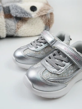 Кроссовки Weestep для девочки серебряные р.24-15 см