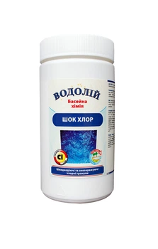 Средство для очищения воды в бассейне Шок хлор 1кг Vodnar