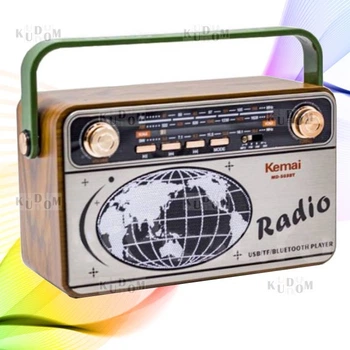 Портативный FM радиоприемник МD 5О3 ФМ радио приемник с флешкой USB ЮСБ с блютуз Bluetooth с пультом