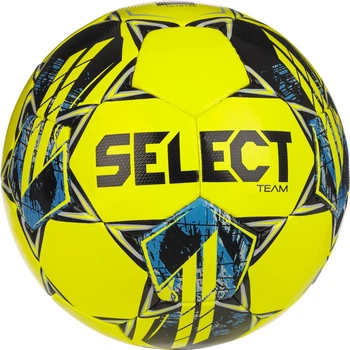 Футбольный мяч Select TEAM желто-синий для игры на газоне унисекс спортивный мяч