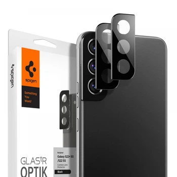 Защитное стекло Spigen для камеры Samsung Galaxy S22/ 22 Plus - Optik (2шт), Black (AGL04146)