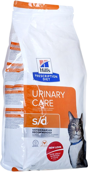 Sucha karma dla kotów Hill's PD Urinary s/d na dolegliwości przewodu moczowego 3kg (052742042473)