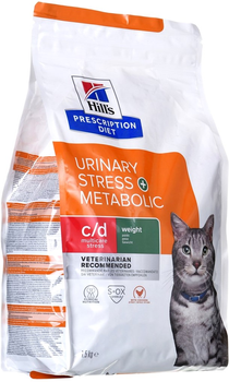 Сухий корм Hill's PD Feline Urinary Stress Metabolic c/d 1.5 кг (052742037585)