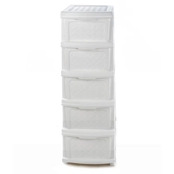 Компактный белый комод пластиковый 106*40*34 см R-Plastic "Компакт Плюс"