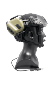 Активні навушники EARMOR M32H for ARC Helmet Rails олива