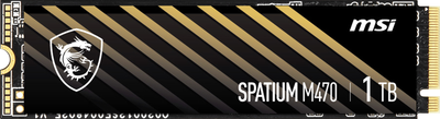 SSD диск MSI Spatium M470 1TB NVMe M.2 2280 PCIe 4.0 x4 TLC (S78-440L900-P83)