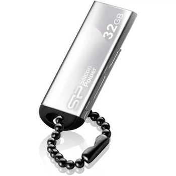 Флеш-накопичувач SiliconPower USB 2.0 Touch 830 32Gb Silver no chain metal (SP032GBUF2830V3S)