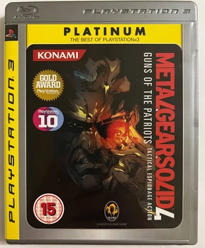 Metal Gear Solid 4: Guns of the Patriots Platinum, Б/У, английская версия - диск для PlayStation 3
