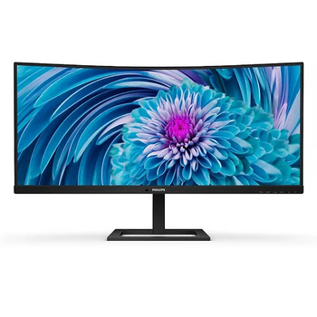 Монитор TFT 34" Philips 346E2CUAE VA изогнутый WQHD DP HDMI USB-С HAS 3440x1440 31.81Вт колонки black