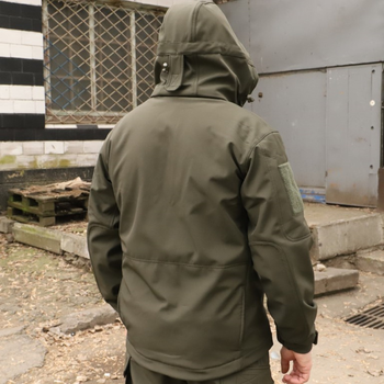 Тактична куртка Softshell. Куртка Софтшелл Haunt-Hanter. Розмір 54 олива (0016К-О)