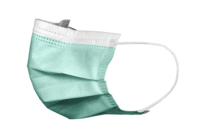 Медичні одноразові маски SanGig, 50 шт/уп, зелені