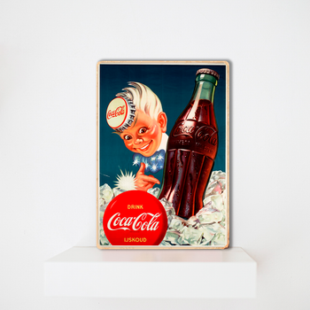 Дерев'яний постер Coca Cola А2