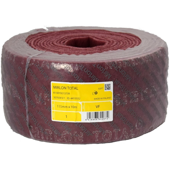 Скотч-брайт у рулоні Mirka Mirlon Total VF 360 115 мм x 1 м червоний (10м/рулон)