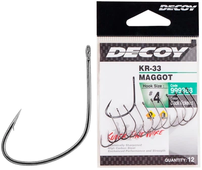 Крючок Decoy KR-33 Maggot 04, 12 шт / уп
