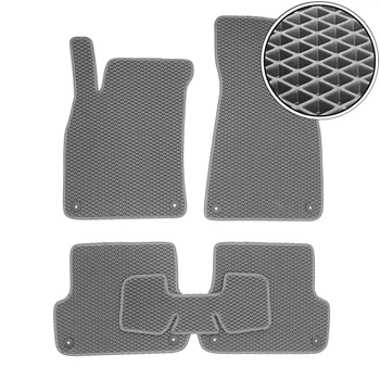 Коврики в салон Kinetic для Seat Exeo '08-13 EVA-полимерные серые (комплект)