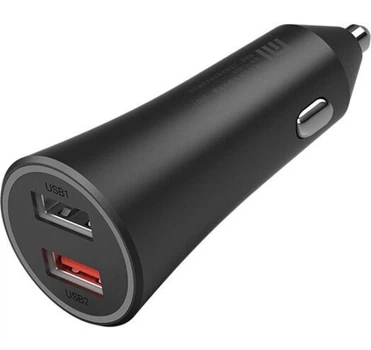Автомобильное зарядное устройство Mijia Xiaomi Car Charger ( 2 USB / 37W ) Black (CC06ZM / GDS4147GL ) Global Version