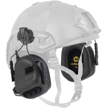Професійні Активні Тактичні Навушники Earmor M31H для Шоломів FAST MT Чорний Tan (16384) SP