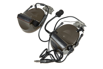 Професійні Активні Тактичні Навушники Z-Tactical Z031 для Шоломів FAST Зелений (ZTC-31-029026) G