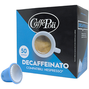 Кофе в капсулах Nespresso Caffe Poli Decaffeinato 50 шт Без кофеина
