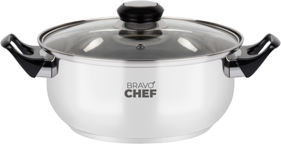 Кастрюля Bravo Chef 18 см 1.6 л с бакелитовыми ручками (BC-2002-18)