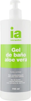 Освіжальний гель для душу з екстрактом алое вера, з дозатором - Interapothek Gel De Bano Aloe Vera 750ml (870112-31021366)