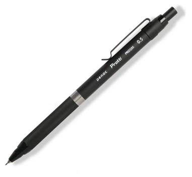 Карандаш механический Penac Protti PRD105 Double Chuck 0,5мм черный-серое кольцо