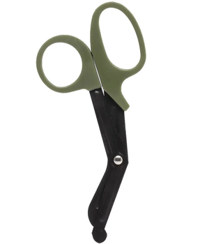 Тактические ножницы медицинские изогнутые E-Tac Green
