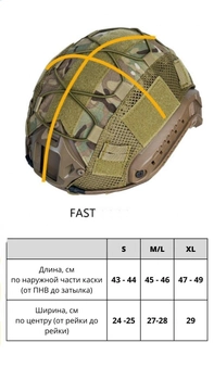 Комплект кавер для шлема Fast и подсумок карман (противовес) для аксессуаров на кавер кайот