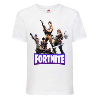 Футболка детская Фортнайт Heroes (Fortnite) белая (FT-01) 116 см