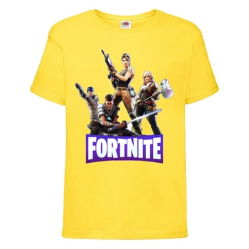 Футболка детская Фортнайт Heroes (Fortnite) желтая (FT-01) 164 см