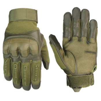 Тактические перчатки полнопалые Gloves FF 3 Оливковый L