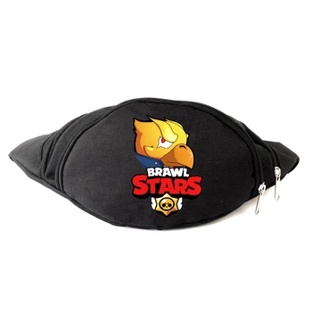 Сумка Бананка на пояс Бравл Старс Brawl Stars Золотой Ворон (BS-Voron) Cappuccino Toys черная