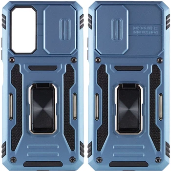 Чехол противоударный Epik Defender Cam Ring Case для Xiaomi Redmi 10 Голубой / Light Blue