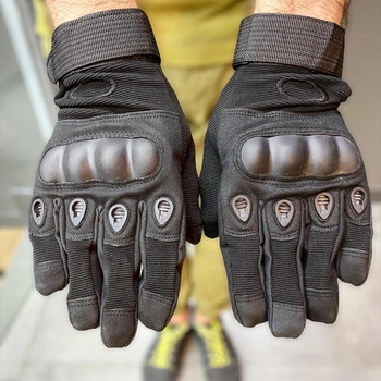 Перчатки тактические пальцевые, цвет Черный, размер XL