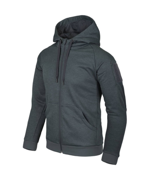 Куртка толстовка (Худи) Urban Tactical Hoodie (Fullzip) Helikon-Tex Black-Grey Melange M Тактическая мужская