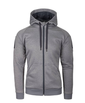 Куртка толстовка (Худі) Urban Tactical Hoodie (Fullzip) Helikon-Tex Grey Melange XS Тактична чоловіча