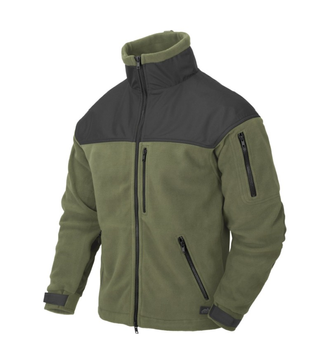 Куртка флисовая Classic Army Jacket - Fleece Helikon-Tex Olive Black M Тактическая