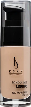 Тональний крем KSKY Foundation Liquid No Transfer SPF 10 KS 643 медово-натуральний 30 мл (8033813184522)