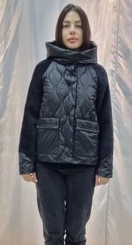 Женская демисезонная куртка Vivilona (Max Mara) 2336 Черный S