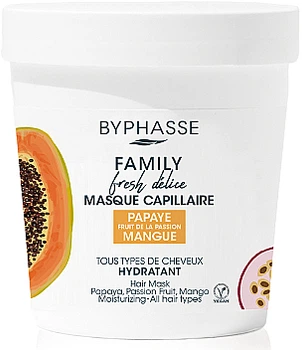 Маска для волосся з таткою, маракуєю та манго - Byphasse Family Fresh Delice Mask 250ml (1143459-175144)