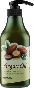 Шампунь-кондиціонер з аргановим маслом - FarmStay Argan Oil Complete Volume Up Shampoo And Conditioner 530ml