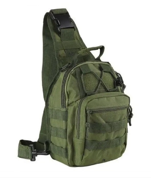 Рюкзак Тактичний 6 літрів Tactical М3 Oxford 600D із системою MOLLE Оліва