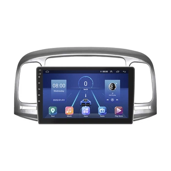Штатная магнитола Lesko для Hyundai Verna II 2005-2010 экран 9" 4/64Gb 4G Wi-Fi GPS Top
