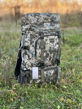 Універсальний рюкзак тактичний 75 літрів, військовий водовідштовхувальний рюкзак із щільної тактичної тканини Піксель