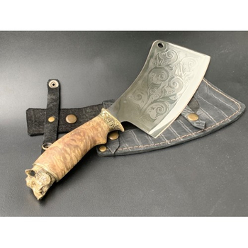 Нож секач охотничий Кабан с ножнами 46522-BR-1585